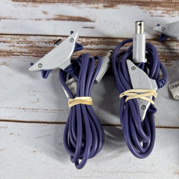 Nintendo GBA Link Cable DOL-011 Lot of 4 – GameCube OEM Genuine, Tested - Picture 2 of 5